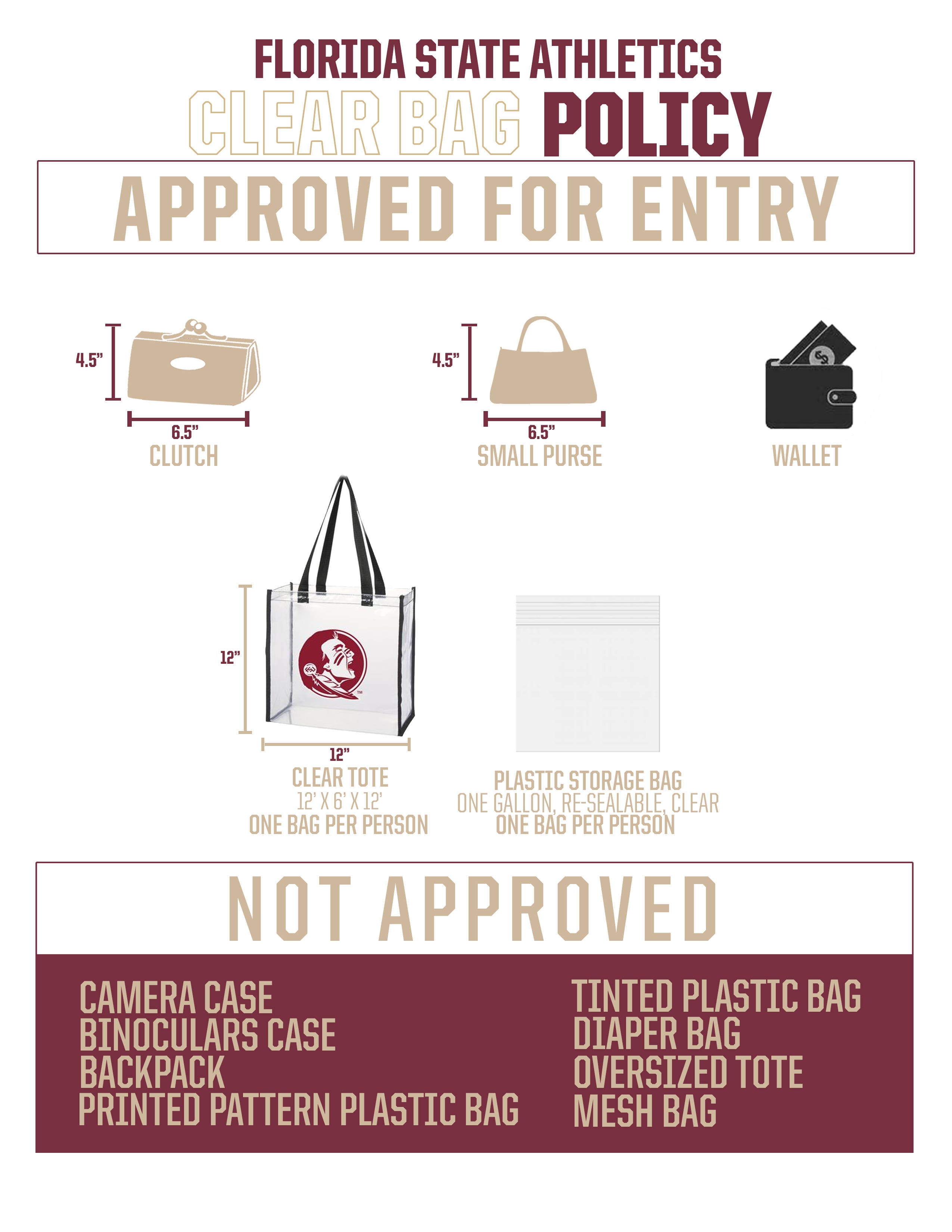 clear bag policy