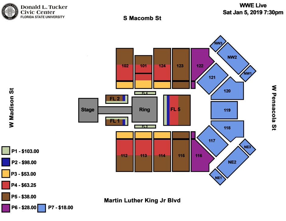 WWE Live Donald L Tucker Civic Center